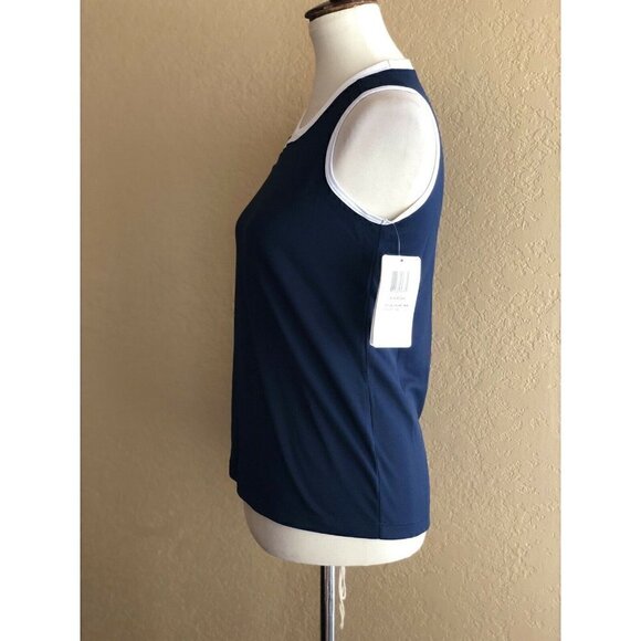 ASICS Juniorsr Navy Blue Court Diva BT1017 Girl Tank Shirt Size L - Picture 5 of 7